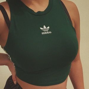 Adidas halter crop top